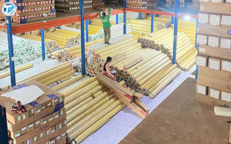 Kho vật tư quảng cáo của Phát Triển Trung Việt tại Hà Nội